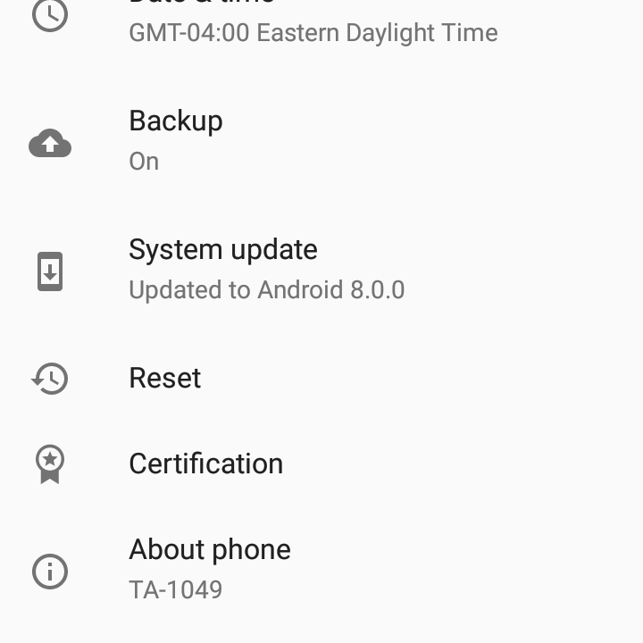 Nokia 3.1. Review Interface Screenshots