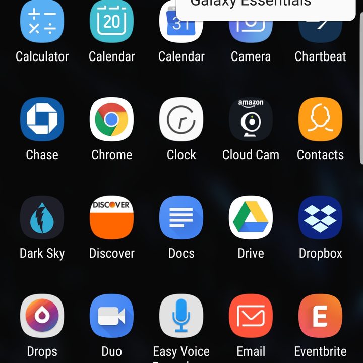 samsung galaxy note 9 settings app drawer