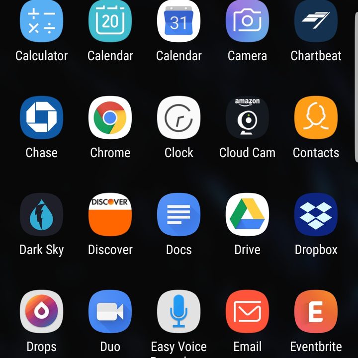 samsung galaxy note 9 settings app drawer