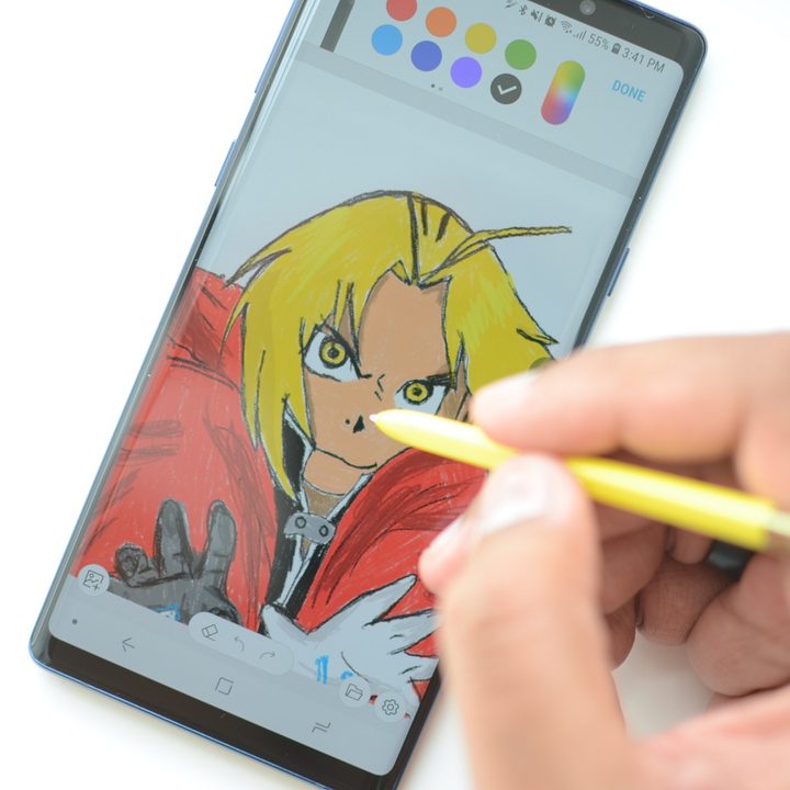 all the s pen features on galaxy note 9 drawing