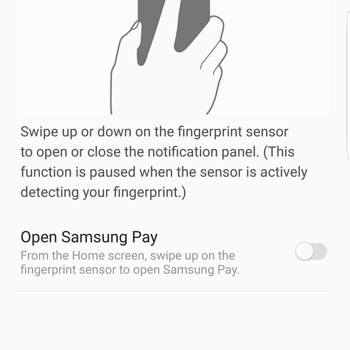 samsung galaxy note 9 settings finger sensor gestures