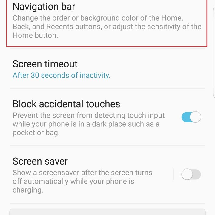 samsung galaxy note 9 settings navigation buttons