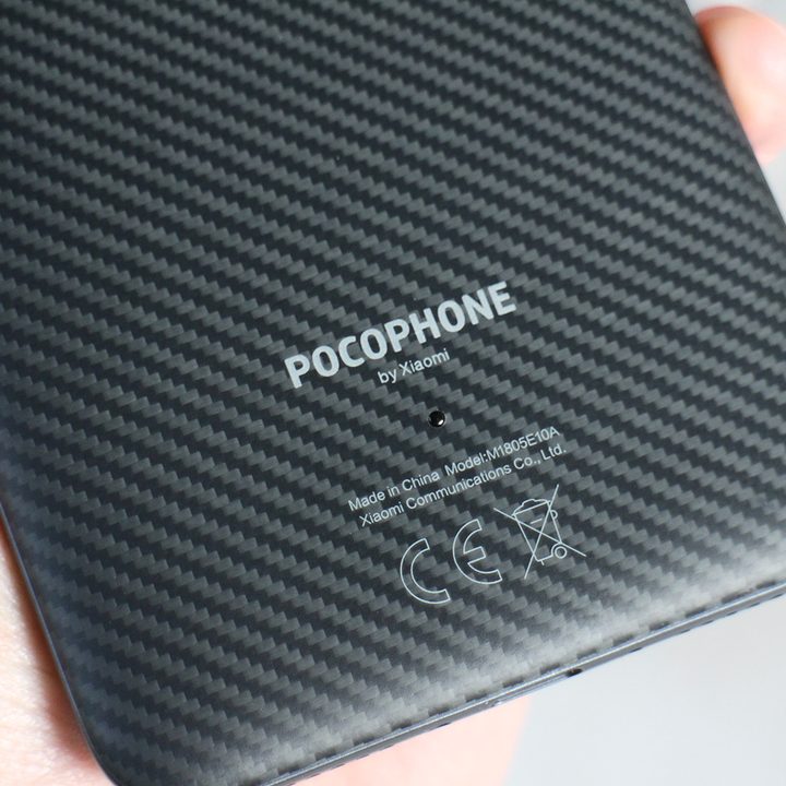 pocophone f1 by xiaomi back bottom