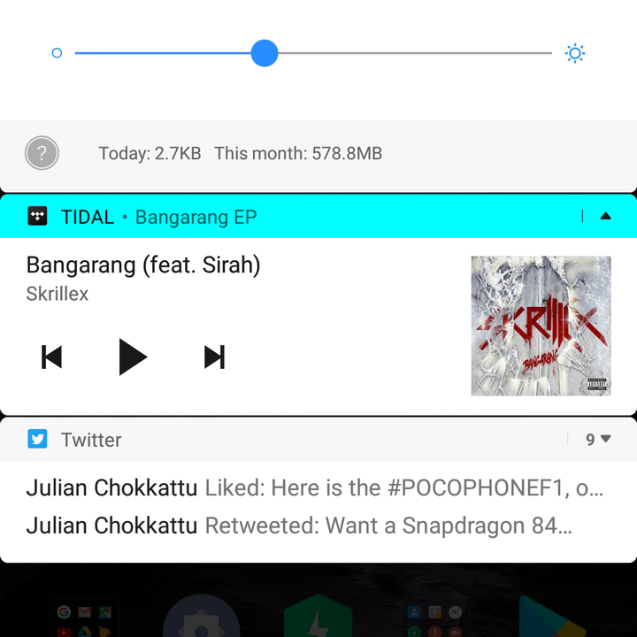 pocophone f1 by xiaomi review screen notification shade