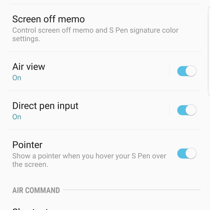 samsung galaxy note 9 settings s pen remote