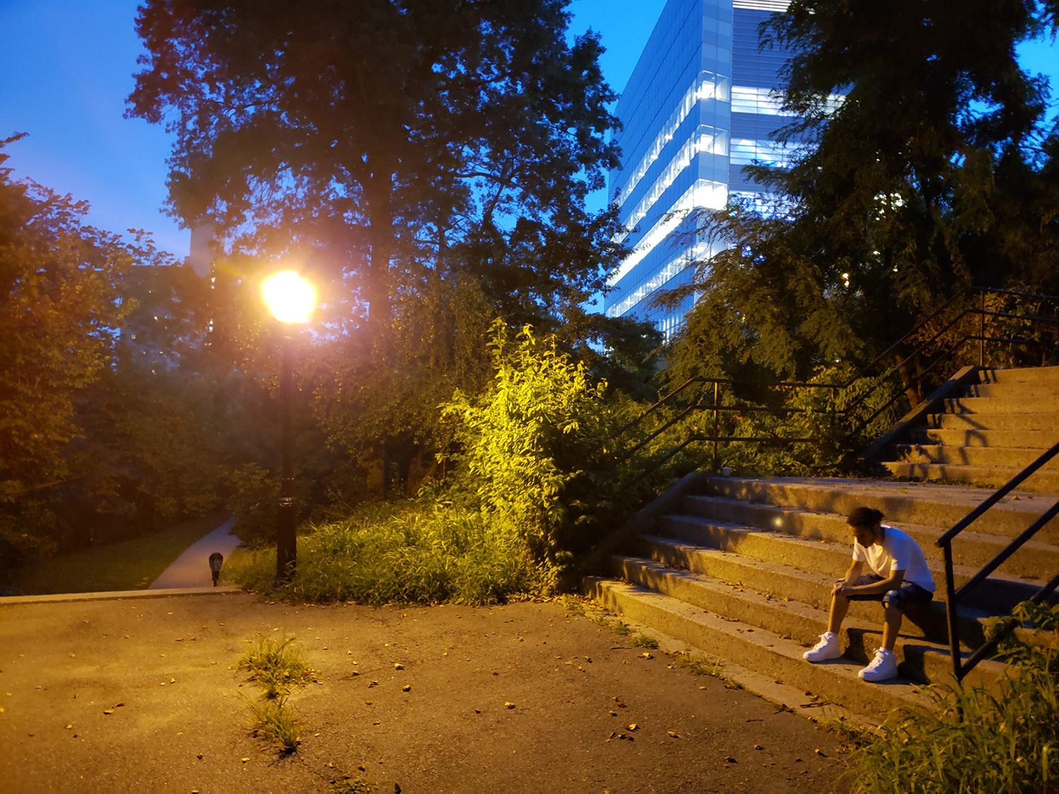 note 9 photo park night