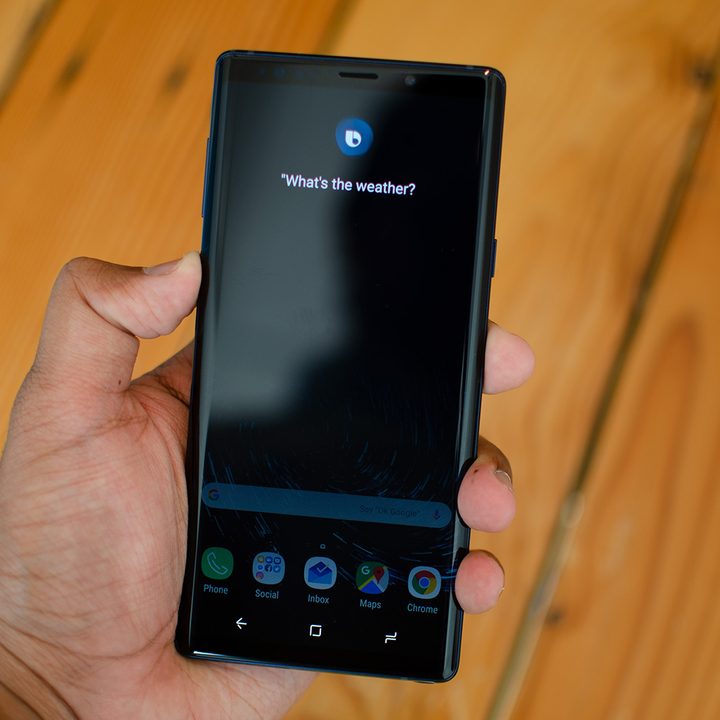 Bixby on the Note 9.