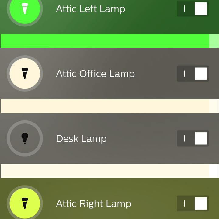 Philips Hue White and Color Ambience Starter Kit Review App Screens