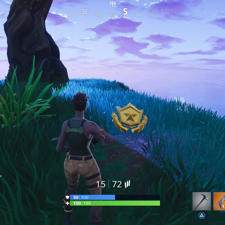 Fortnite search between three oversized seats week 8 challenge battle star