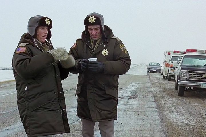 Frances McDormand as Marge Gunderson in Fargo.