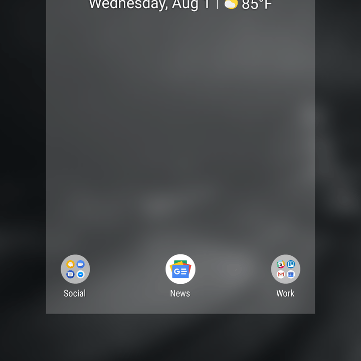 Sony Xperia XZ2 Compact UI