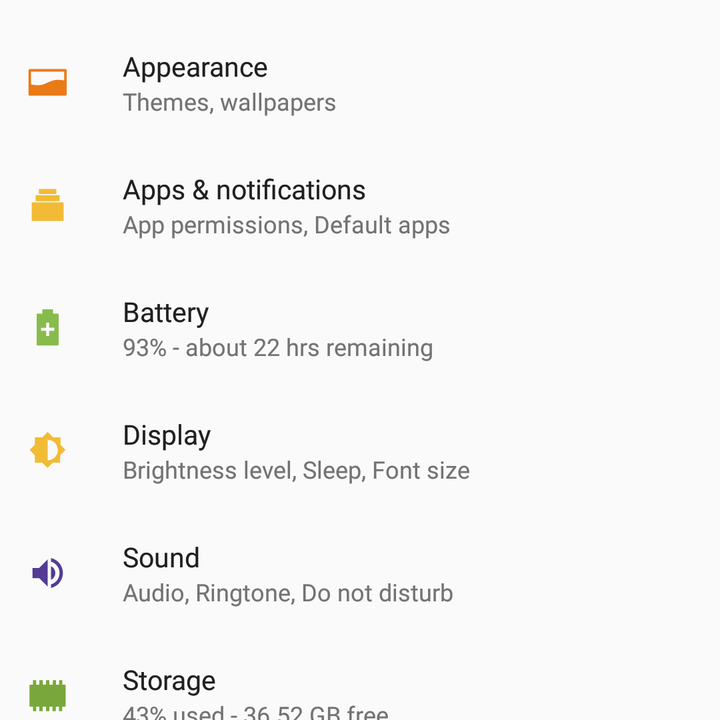 Sony Xperia XZ2 Compact UI