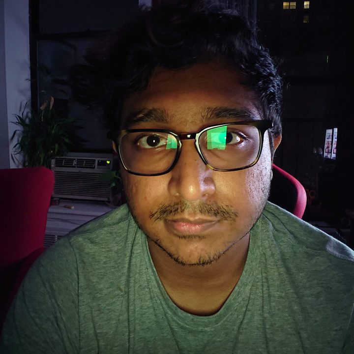 selfie with flash
