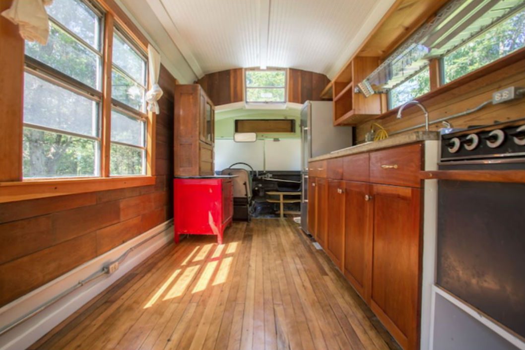 coolest bus to mobile home conversions thomasschoolbusinside3