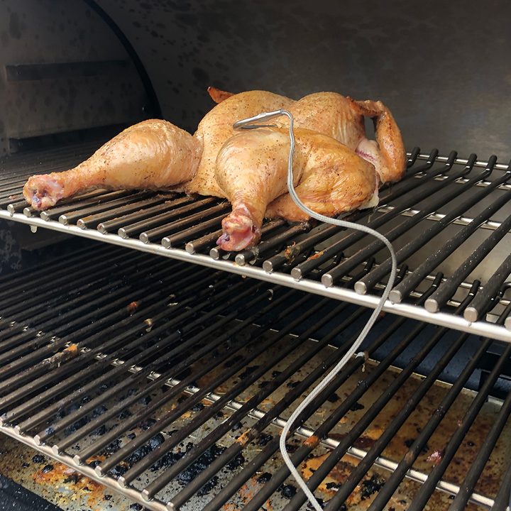 traeger timberline 850 chicken close