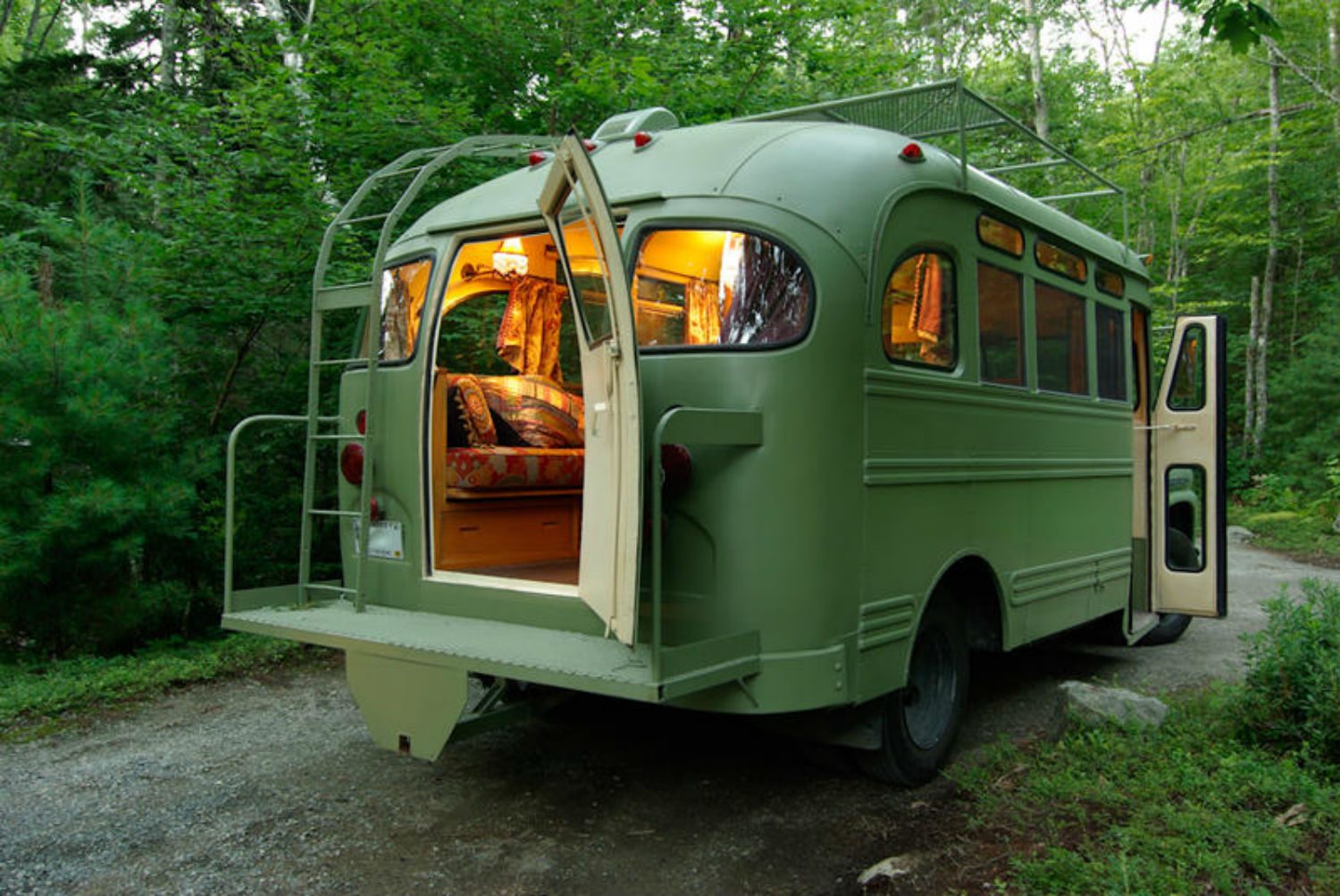 coolest bus to mobile home conversions vikingbusback