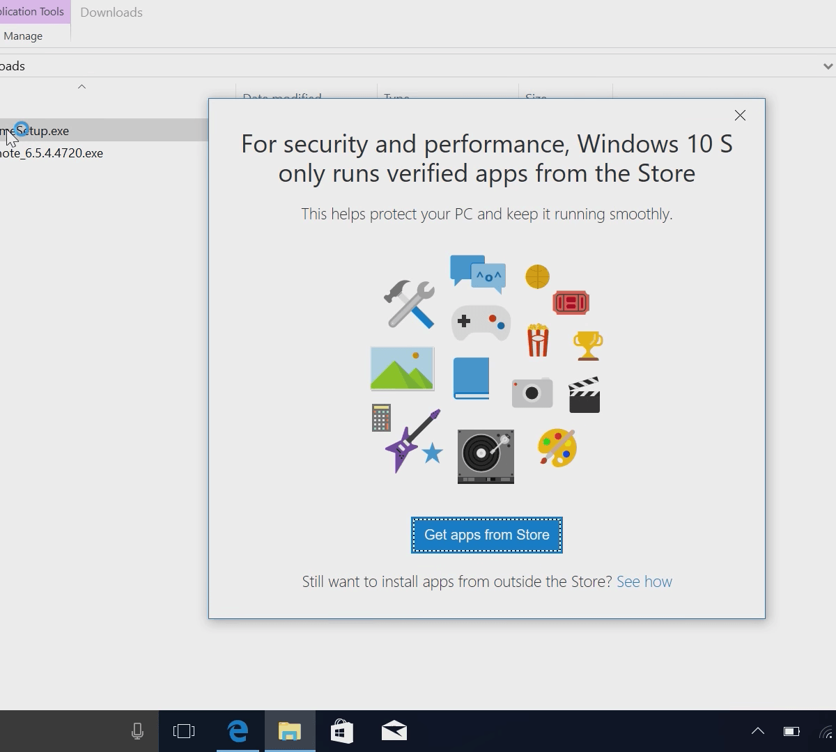 windows 10 s chrome