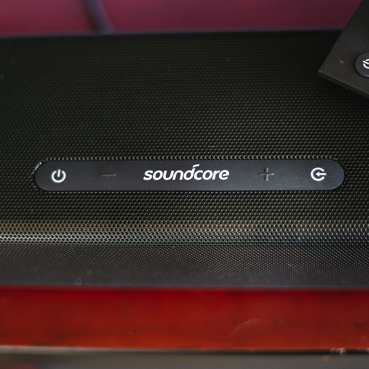 anker soundbar infini volume buttons
