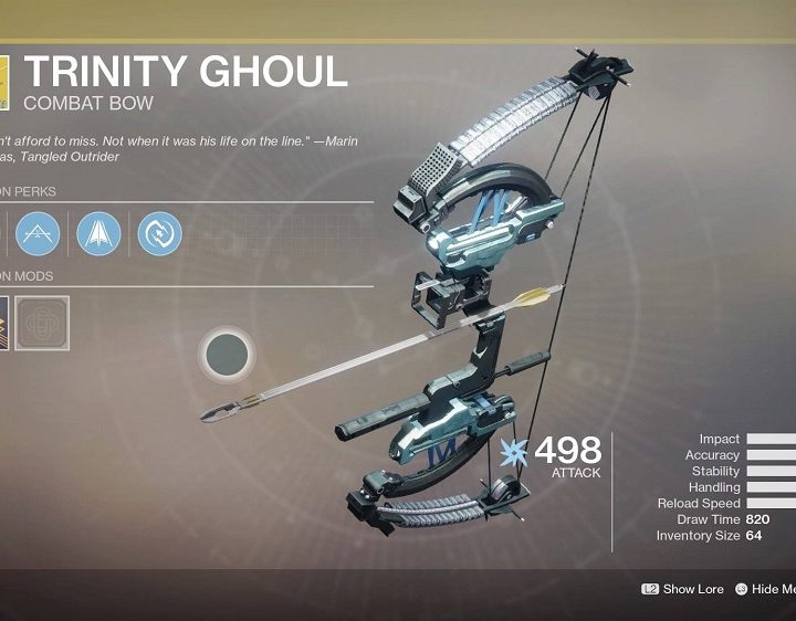 destiny 2 forsaken best weapons trinity ghoul