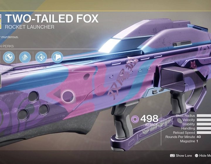 destiny 2 forsaken best weapons two-tailed fox