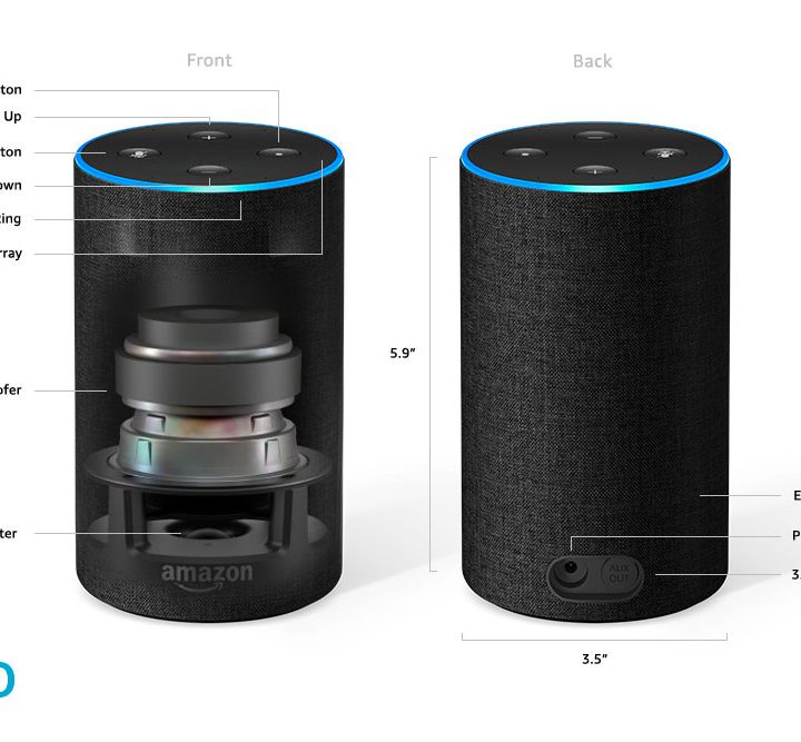 echo plus 2nd gen speaker cross section