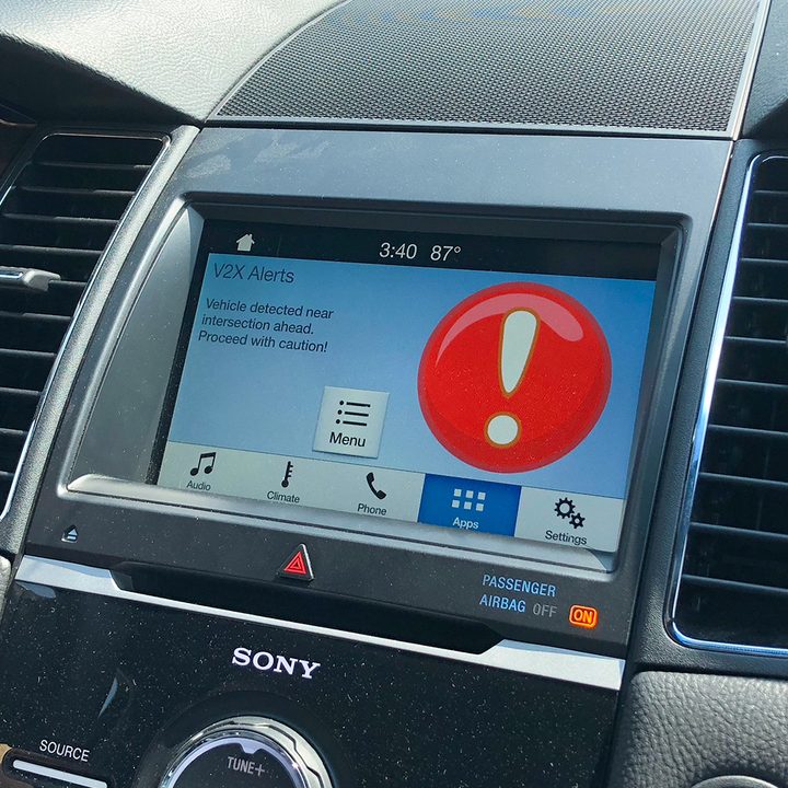 ford denver v2x vehicle detected