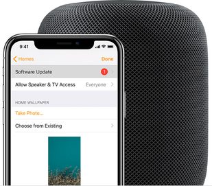 HomePod and iPhone