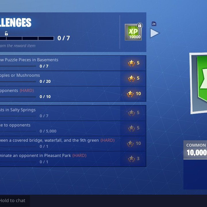 Fortnite week 10 challenge: jigsaw puzzle pieces