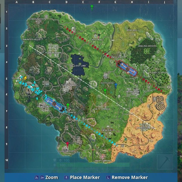 Fortnite week 10 challenge: jigsaw puzzle pieces