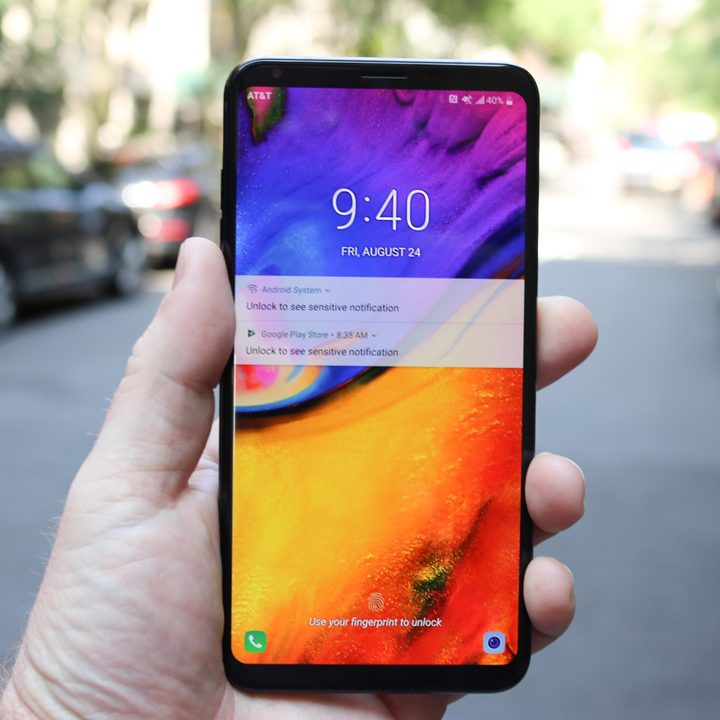 lg v35 thinq lock screen