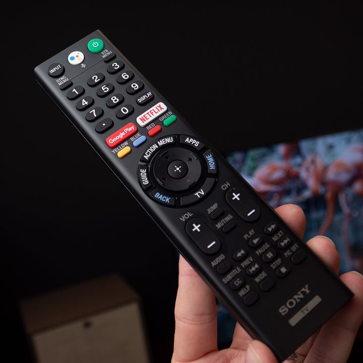 The Sony X900F remote.