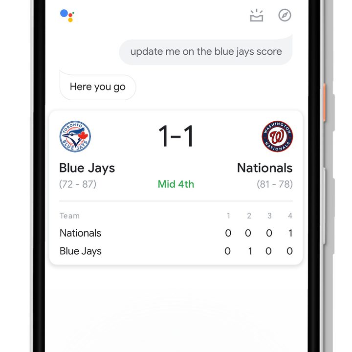 google assistant design changes 2018 score