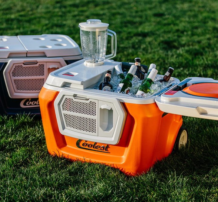 the failed coolest cooler, pictured in all its glory