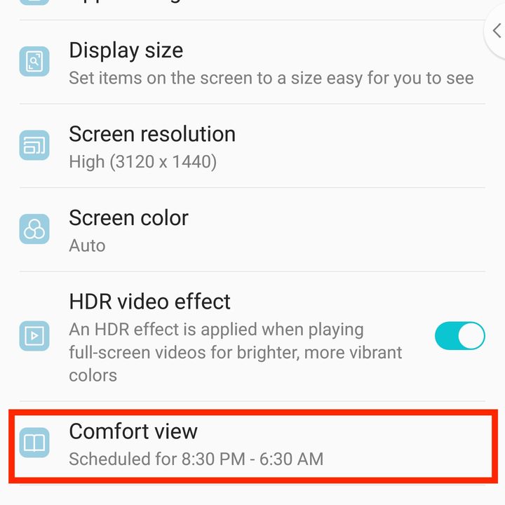 lg v40 thinq settings blue light 1