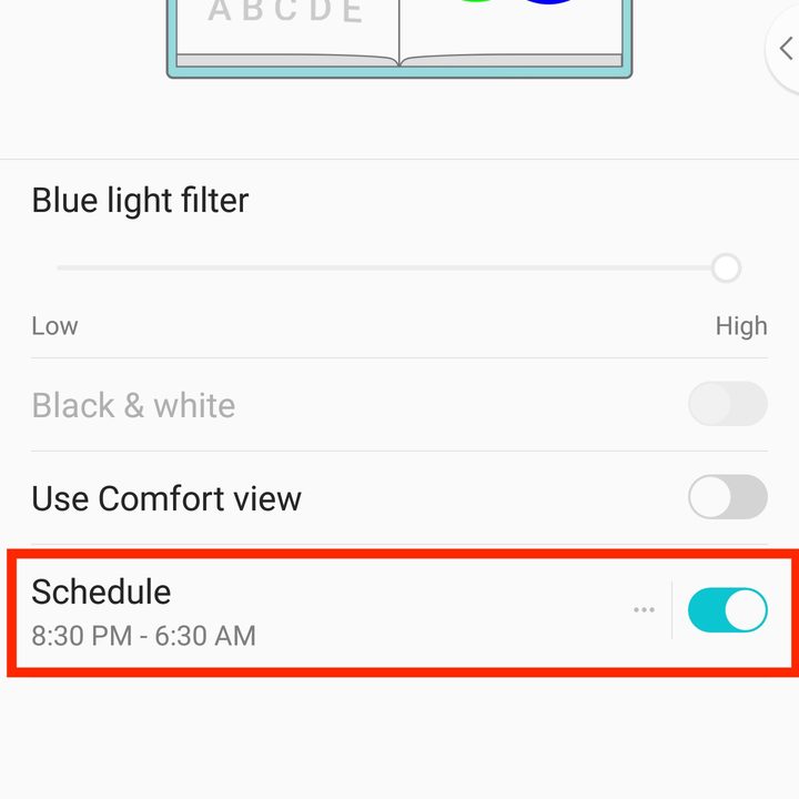 lg v40 thinq settings blue light 2