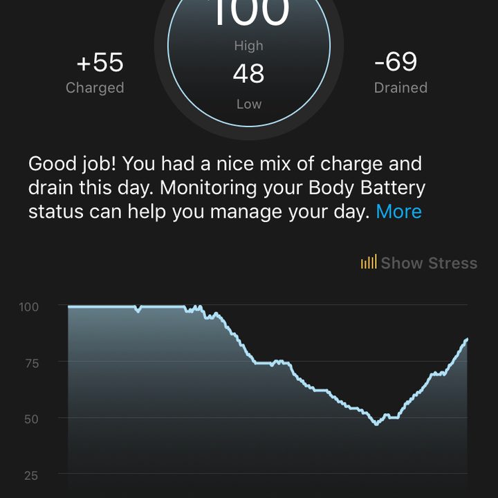 garmin vivosmart 4 review body battery good