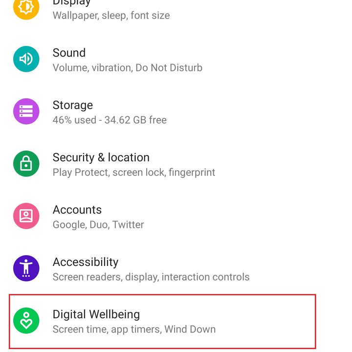 google pixel 3 settings digital wellbeing