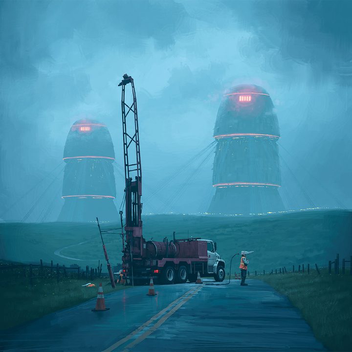behind the unsettling sci fi landscapes of simon stalenhags electric state electricstate 25 sq