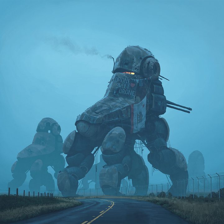 behind the unsettling sci fi landscapes of simon stalenhags electric state electricstate 32 sq