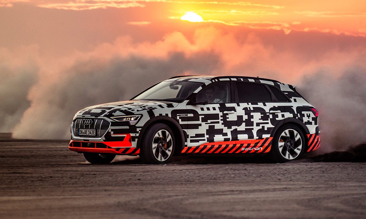 2019 audi e tron prototype driving impressions etron extreme power play profile angle