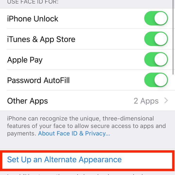 iphone xr settings face id passcode 1