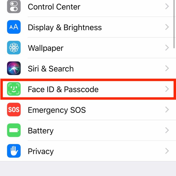 iphone xr settings face id passcode 3