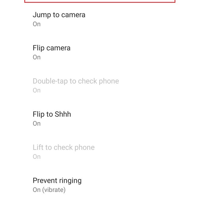 google pixel 3 settings fingerprint gestures