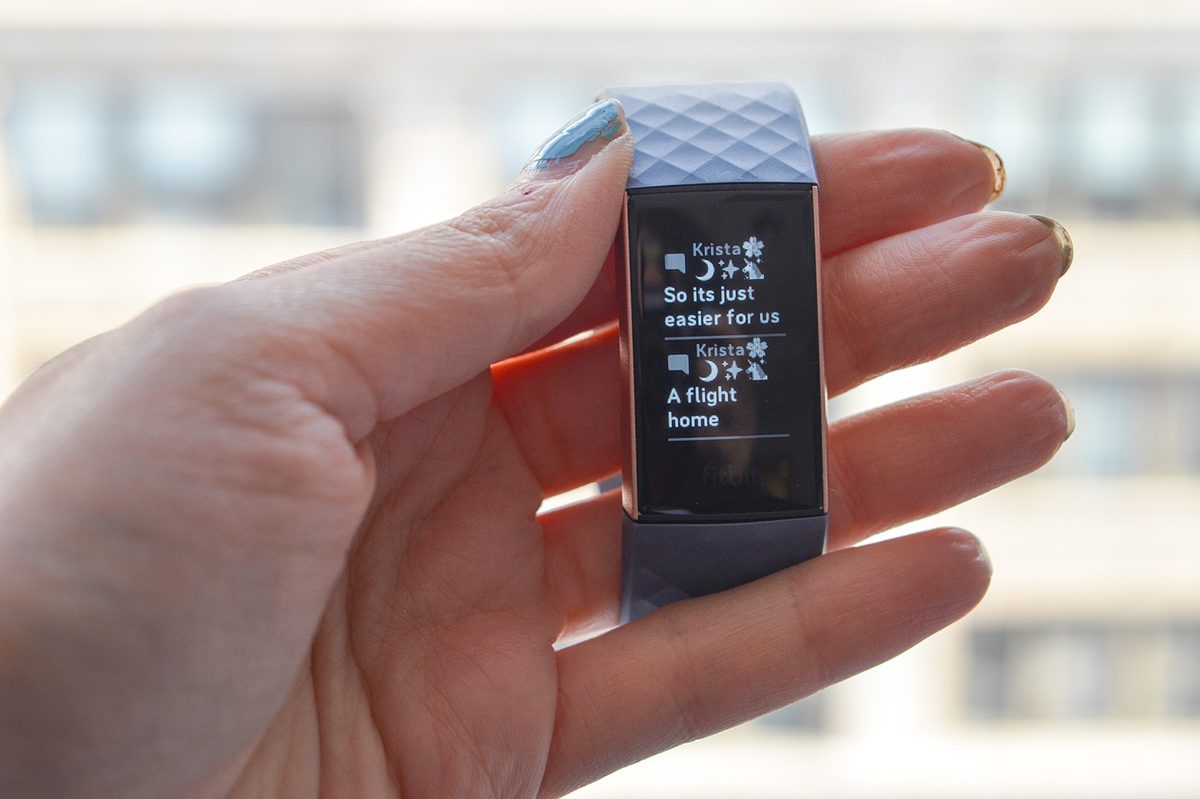 fitbit charge 3 notifications