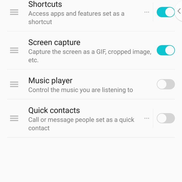 lg v40 thinq settings floating bar 3