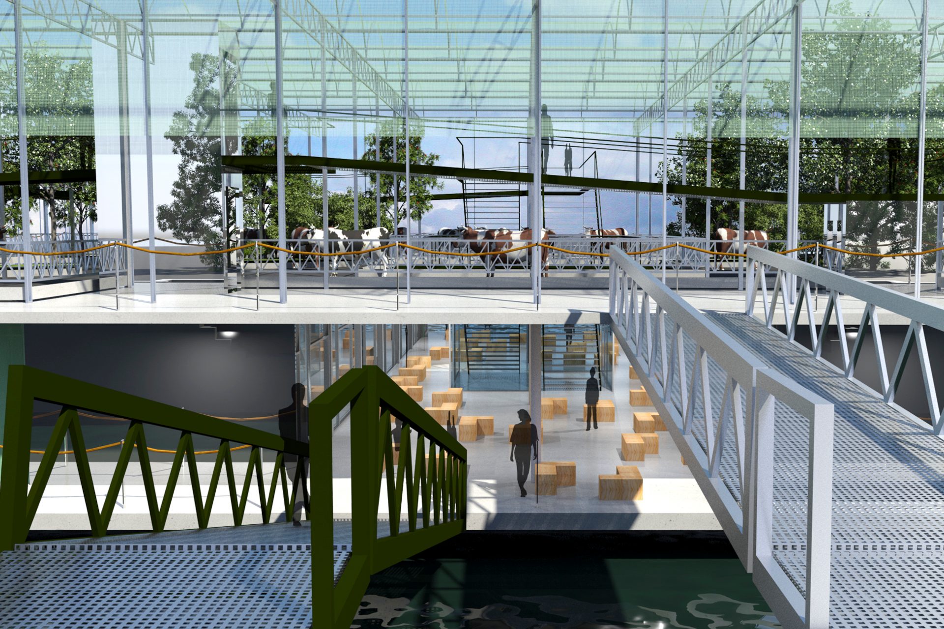 Low angle | Concept Art for the Floating Farm