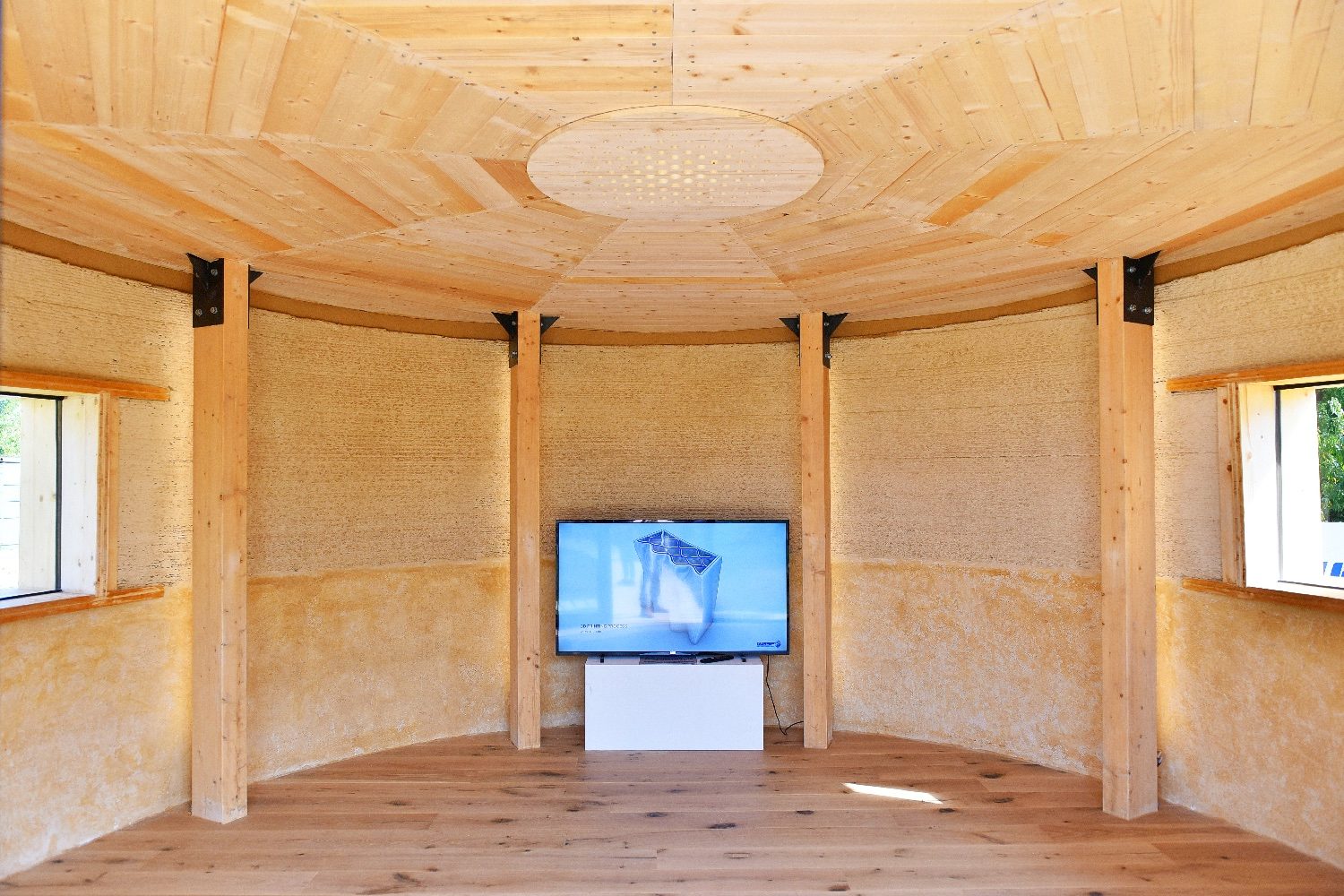 wasp 3d printing earth material gaia printed house interior2