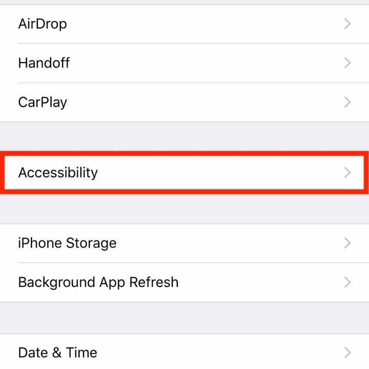 iphone xr settings ios 12 reachability 3