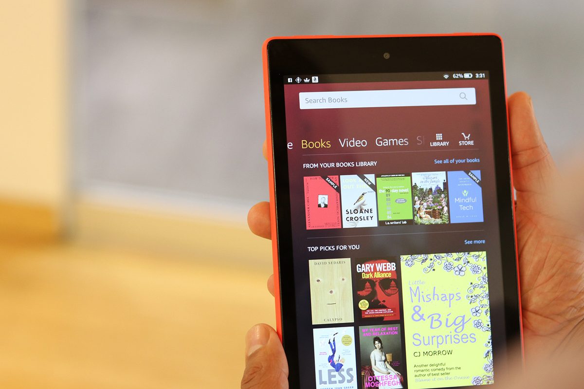 Amazon Fire HD 8 screen