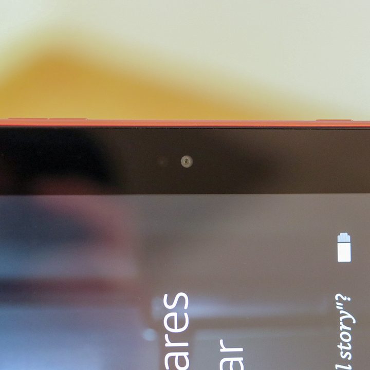 Amazon Fire HD 8 front-facing camera